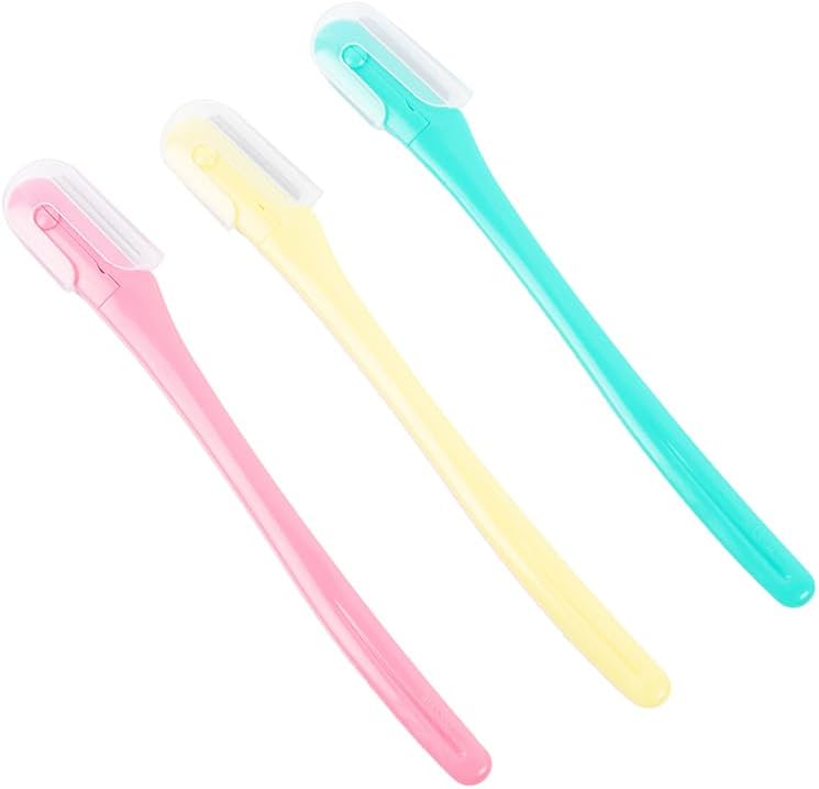 Daiso Face and Eyebrow Razor Set 3 Pieces | Safe & Precise for Facial Hair and Eyebrow Shaping - Image 2